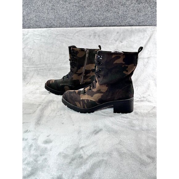 Madden Girl womens size 8 combat camoflage boot - Picture 4 of 16